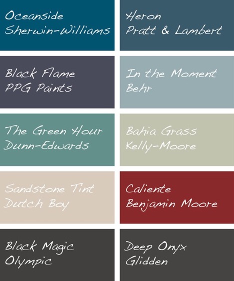 Top 10 Trending Paint Colors of 2018