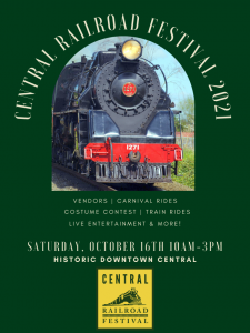 Central Railroad Festival 2021 @ Historic Downtown Central